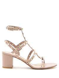 Valentino Garavani Rockstud Leather Heel Sandals