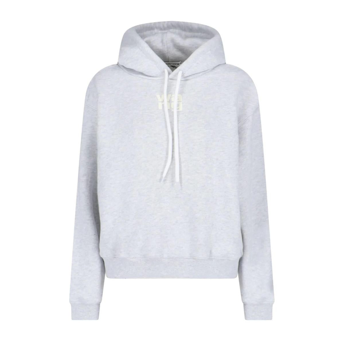 Alexander Wang Essential Terry Hoodie W/Puff Paint Logo