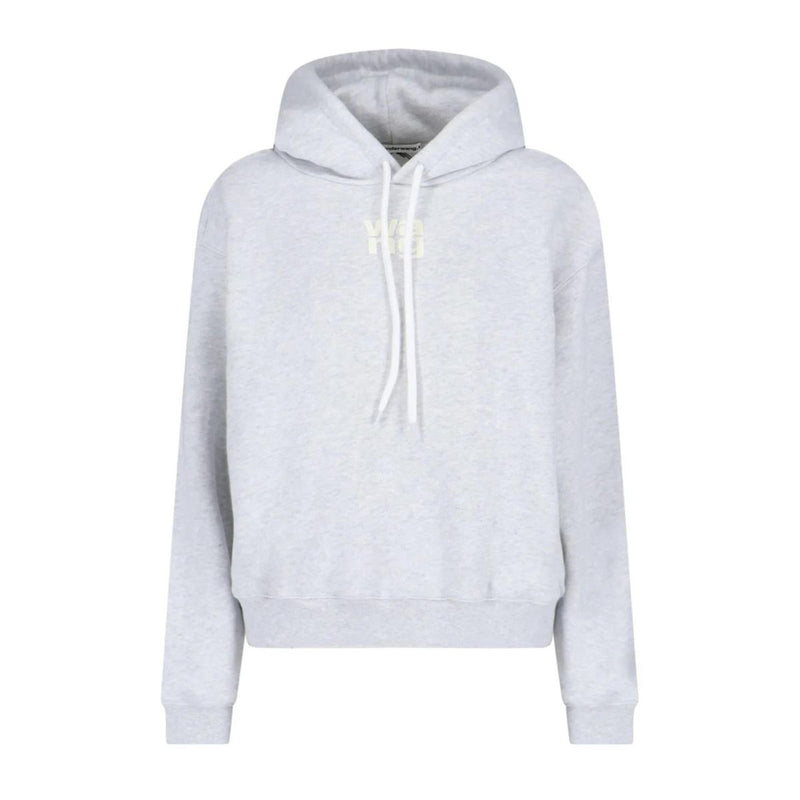 Alexander Wang Essential Terry Hoodie W/Puff Paint Logo