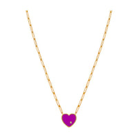 Yvonne Leon Small Solitary Heart Necklace
