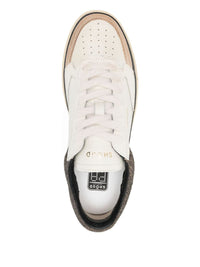 Ghōud 'Pads' Sneakers In White And Brown Leather