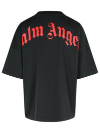 Palm Angels Black Cotton T-Shirt
