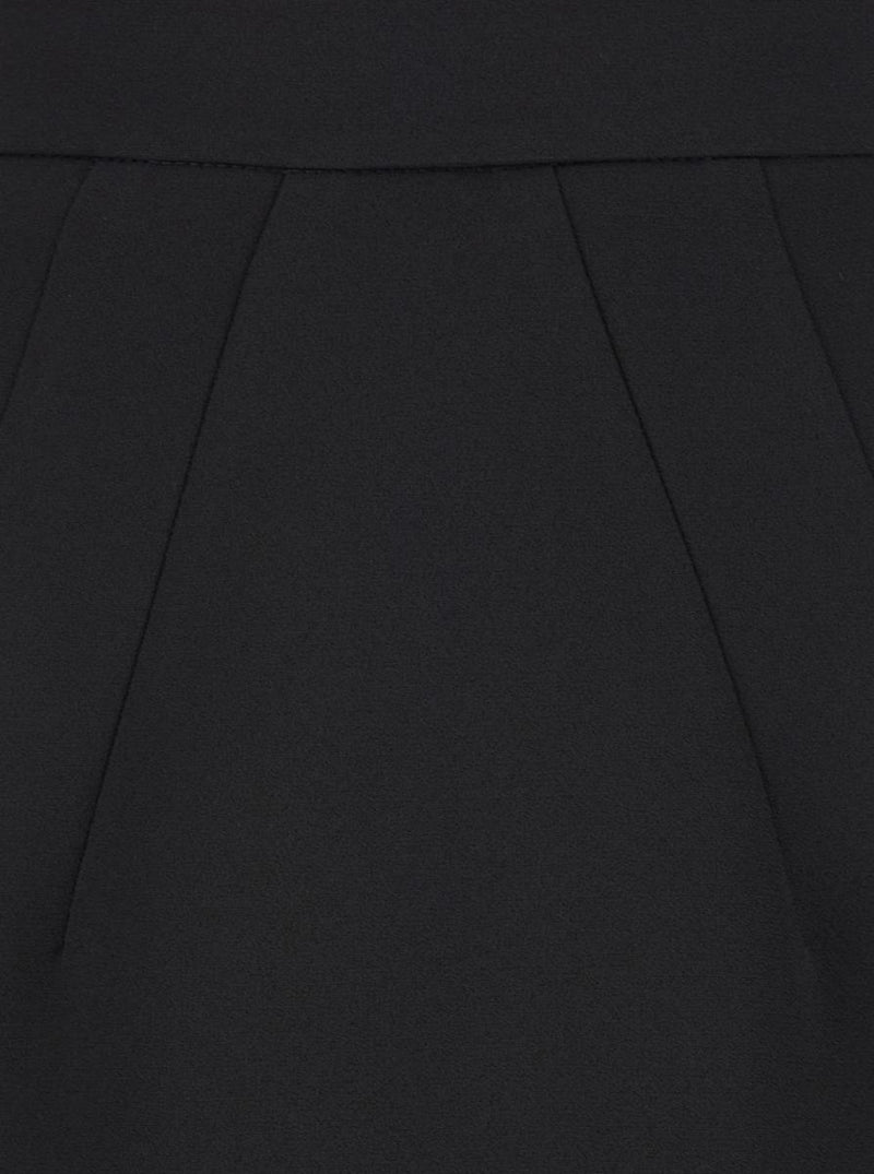 Midi Black Pencil Skirt In Fabric Woman