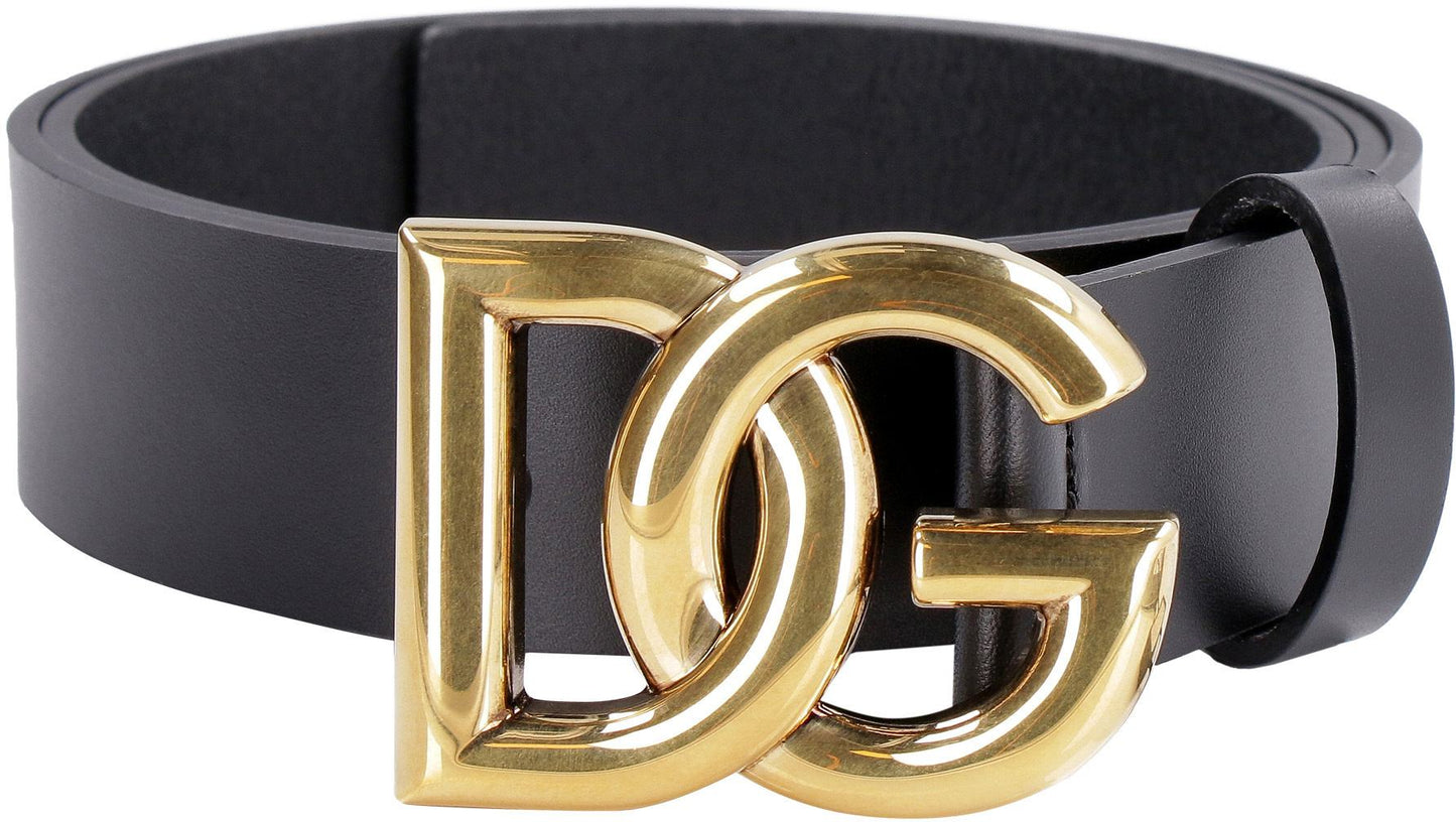 Dolce & Gabbana Dg Buckle Leather Belt