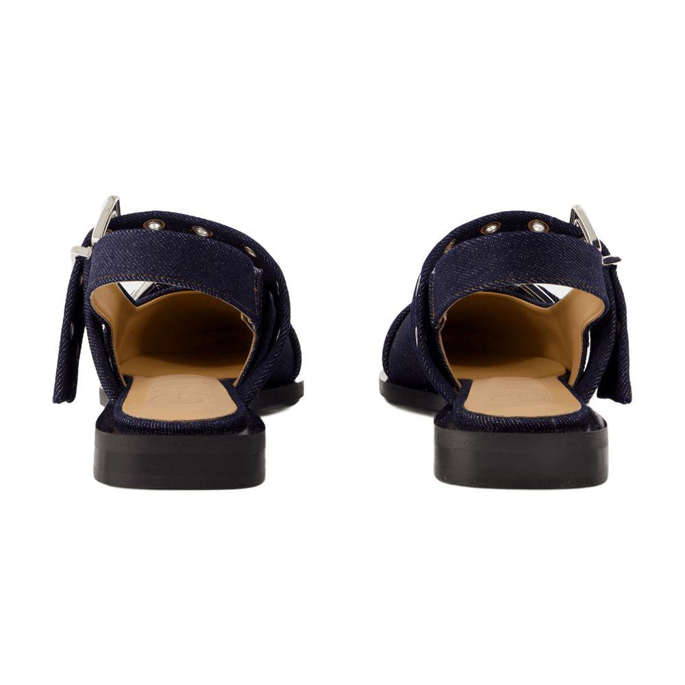 Ganni Feminine Buckle Ballerinas