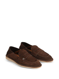 Dolce & Gabbana Brown Suede Loafer