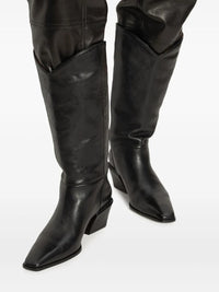 Paris Texas Bettina Leather Pointed Toe Boots 50Mm