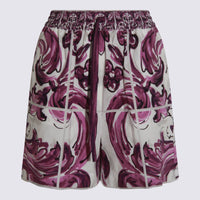 Dolce & Gabbana Pink And White Cotton Shorts