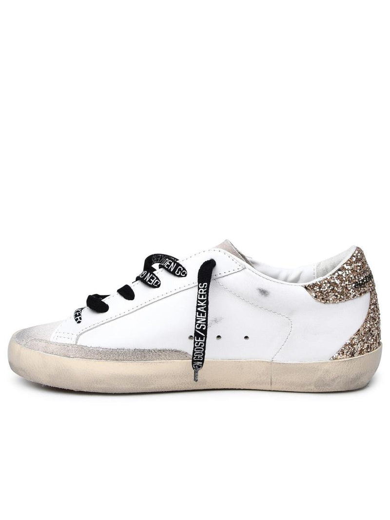 Golden Goose 'Super-Star Classic' White Leather Sneakers
