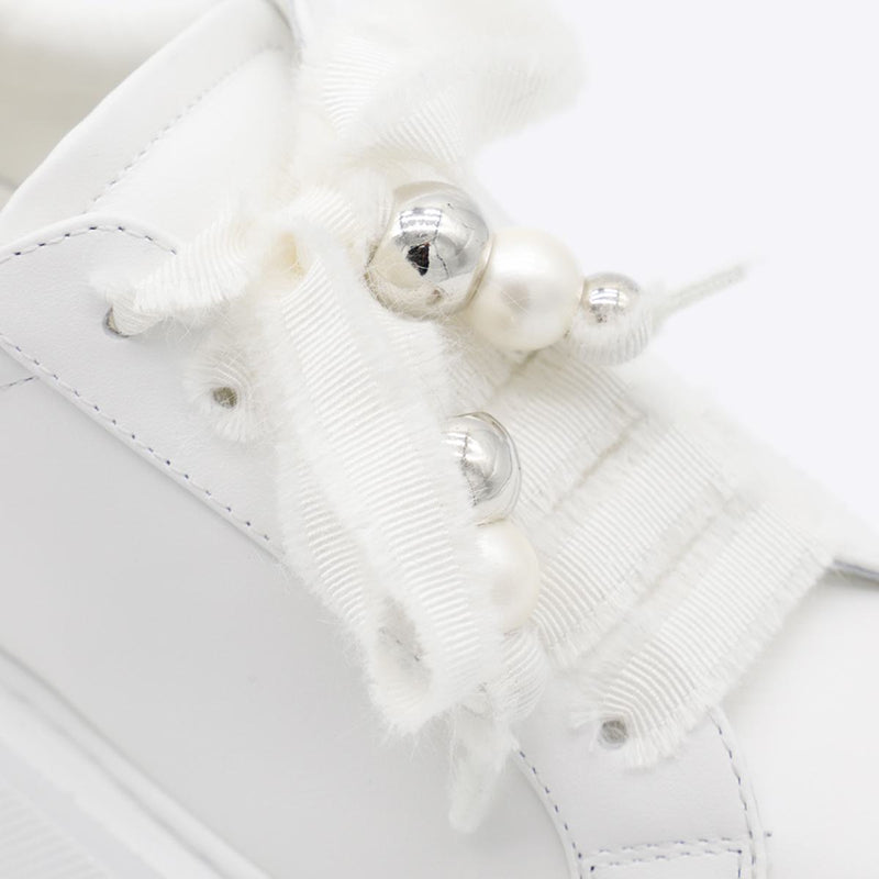 Casadei White Leather Nexus Sneakers