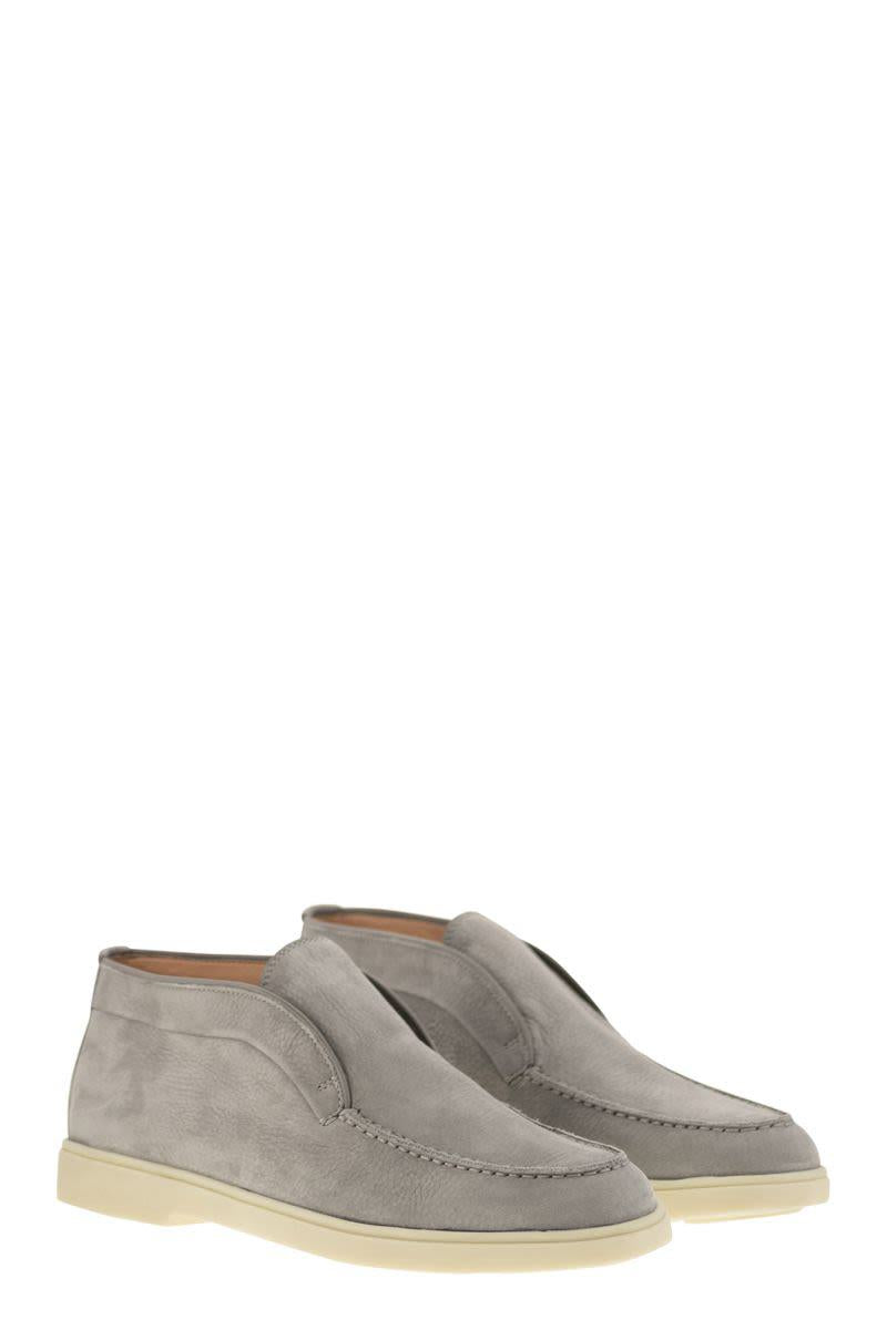 Santoni Desert Boot In Nubuck