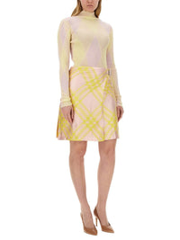 Burberry Check Pattern Skirt