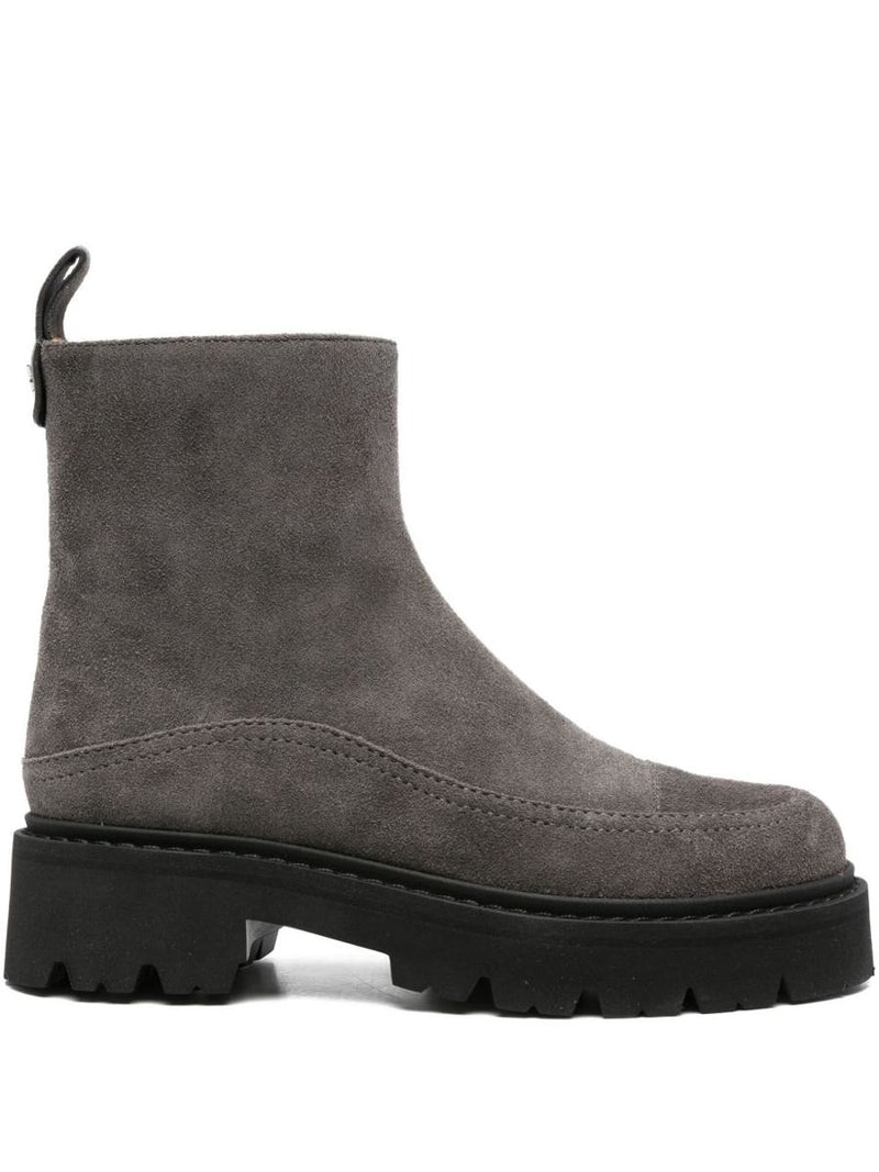 Ea7 Emporio Armani Suede Leather Boots