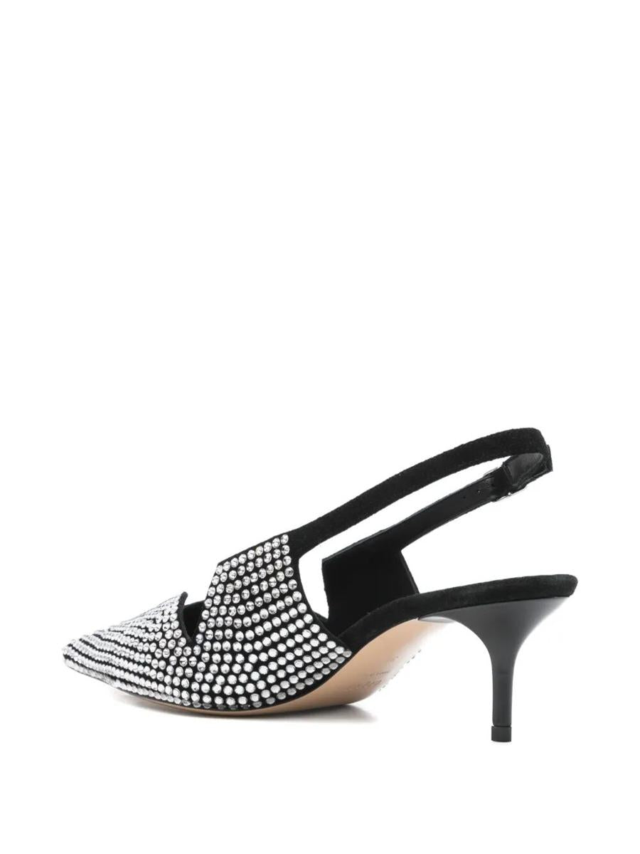 Coperni Crystal Embellished Star Cut Out Low Stiletto Shoes