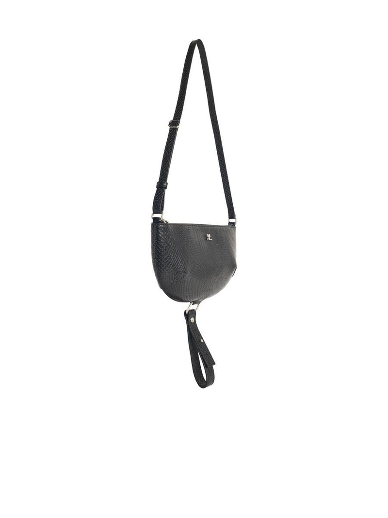 Courrèges 'Holy Eclipse Viper' Black Leather Bag