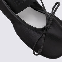 MM6 Maison Margiela Black Leather Flats