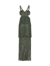 Hervé Léger 'Strappy Tiered Fringe' Dress