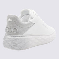 Jimmy Choo White And Silver Sneakers