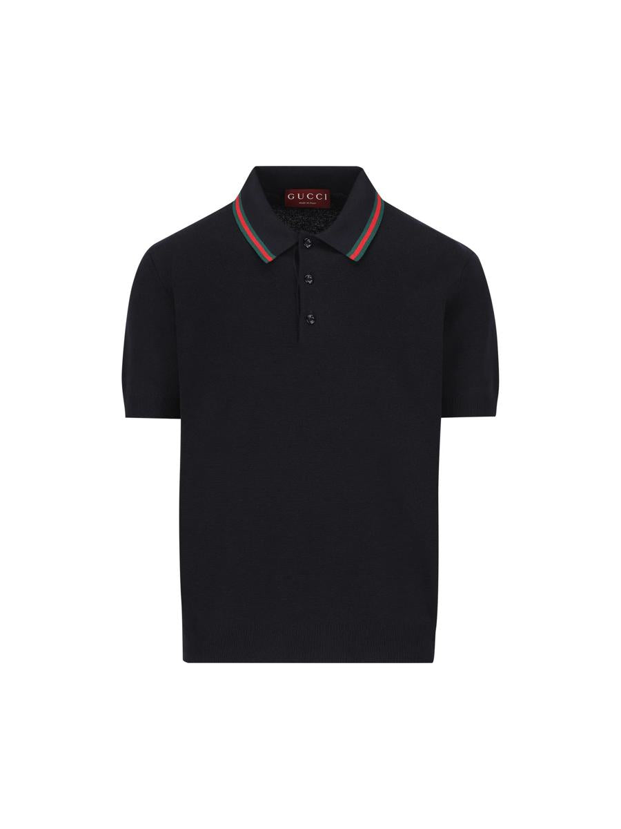 Gucci Silk And Cotton Polo Shirt