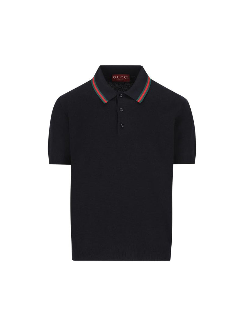 Gucci Silk And Cotton Polo Shirt
