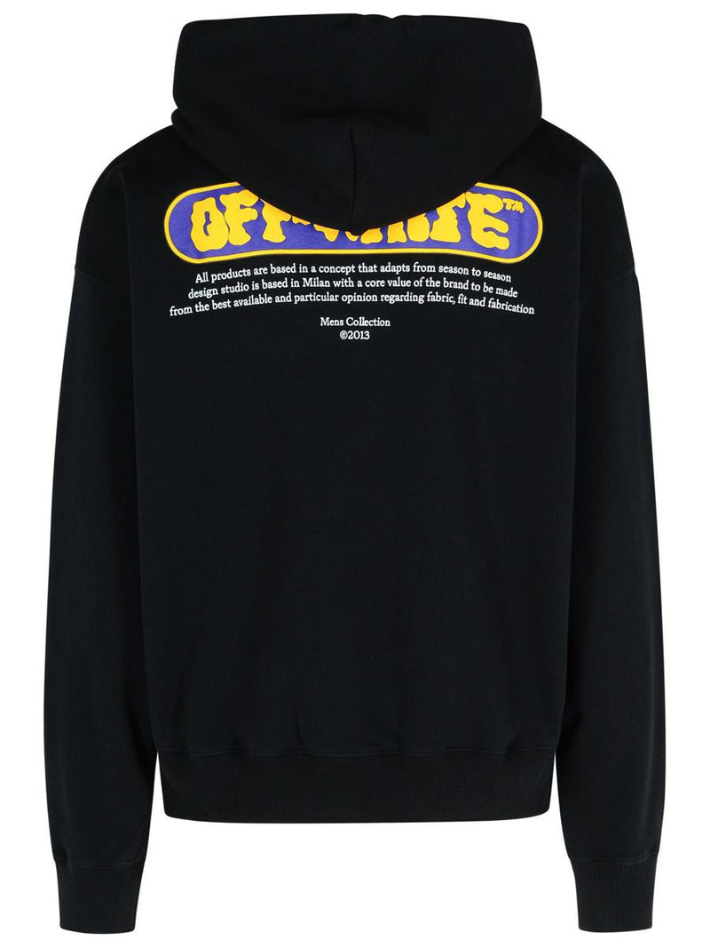 Off-White Black Cotton Sweatshirt