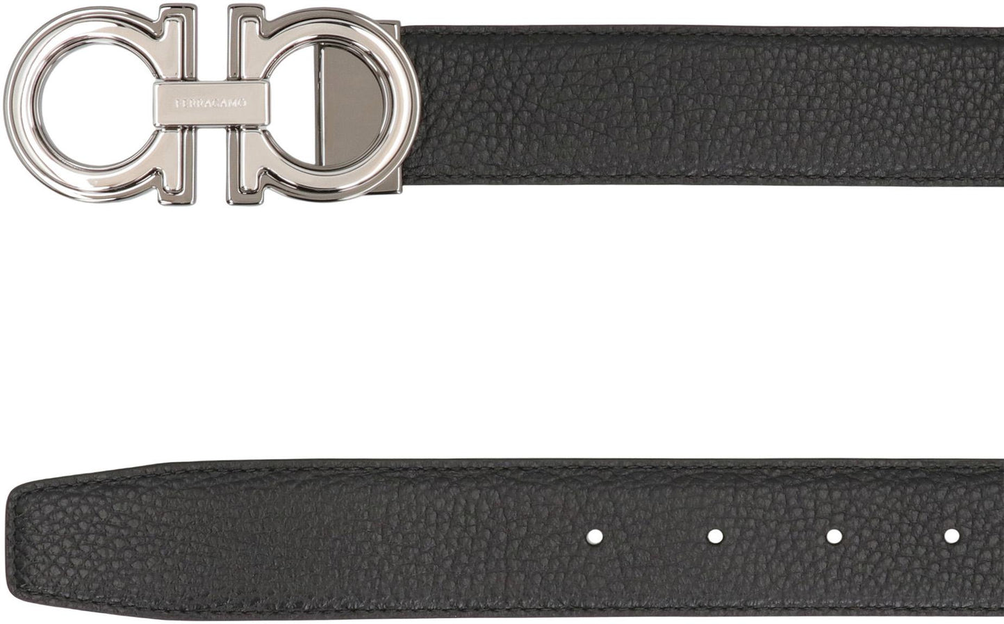 Salvatore Ferragamo Gancini Reversible Leather Belt