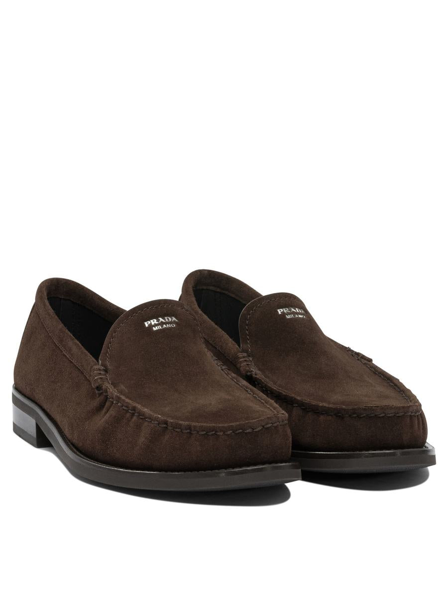 Prada Suede Leather Loafers