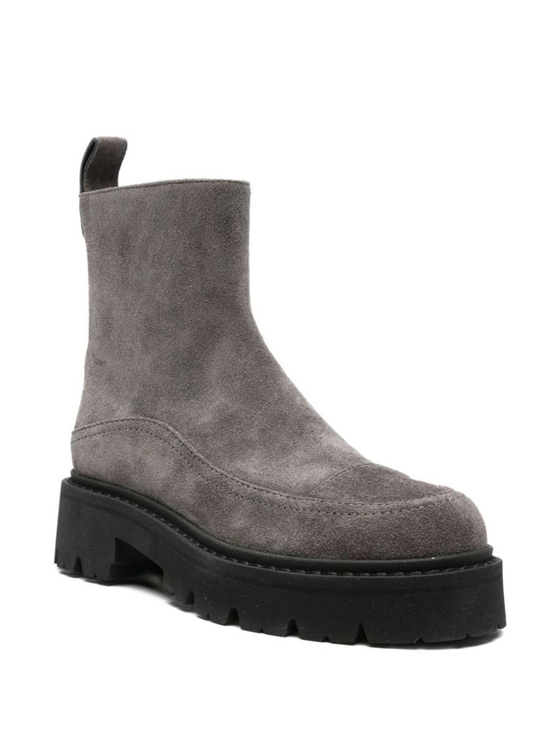 Ea7 Emporio Armani Suede Leather Boots