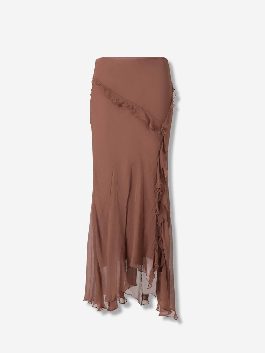 Staud Maxi Skirt Ruffles
