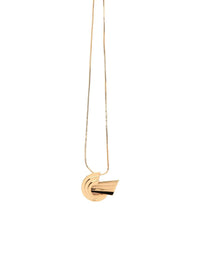 Leda Madera Meryl Mini Brass Necklace