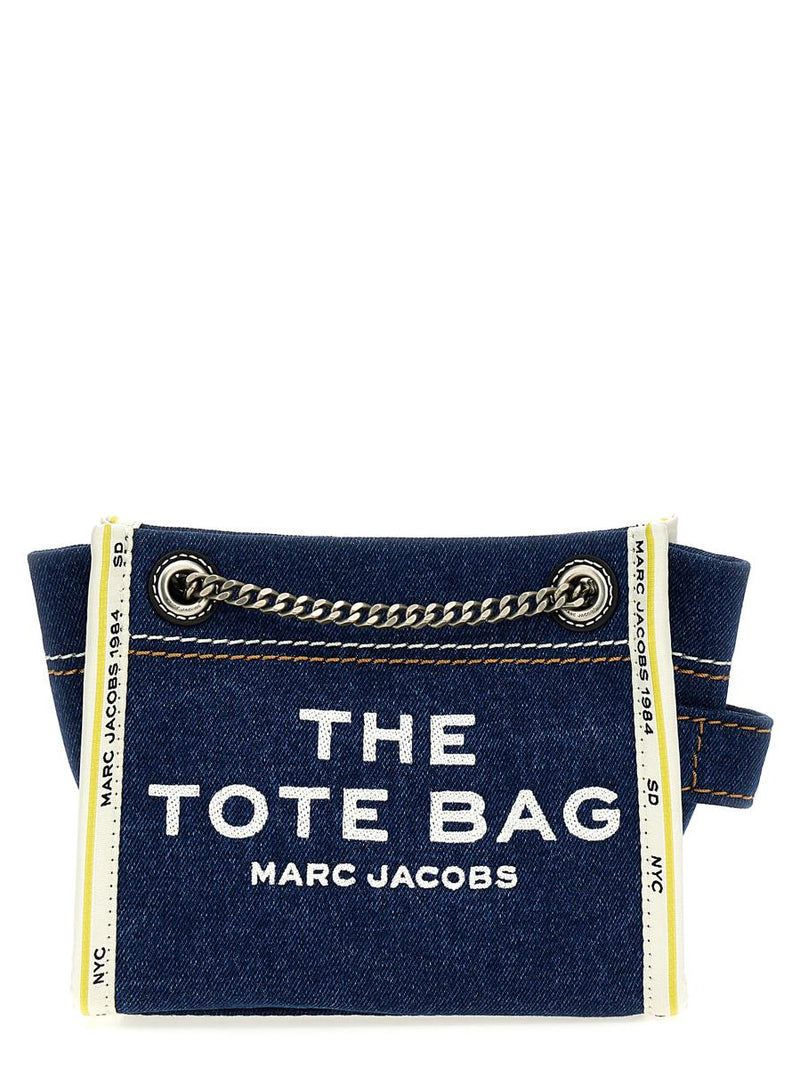 marc jacobs 'the denim chain crossbody tote' crossbody bag