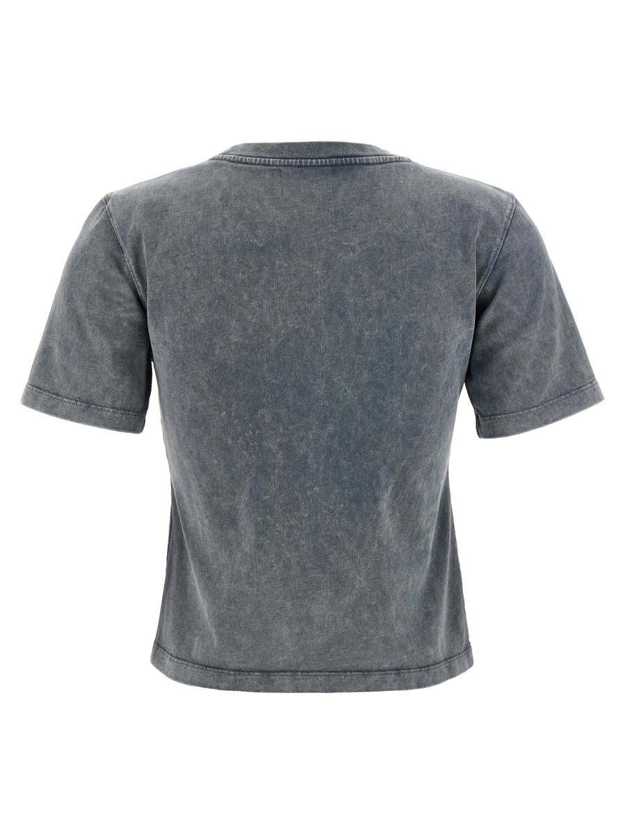 Ganni 'Grey Washed Heart' T-Shirt
