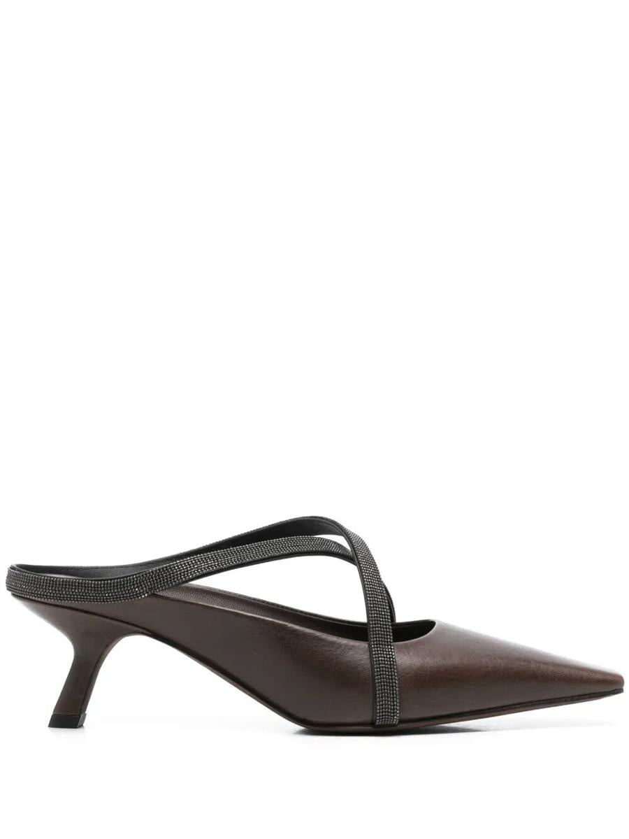 Brunello Cucinelli Square Pointed Sandals Shoes