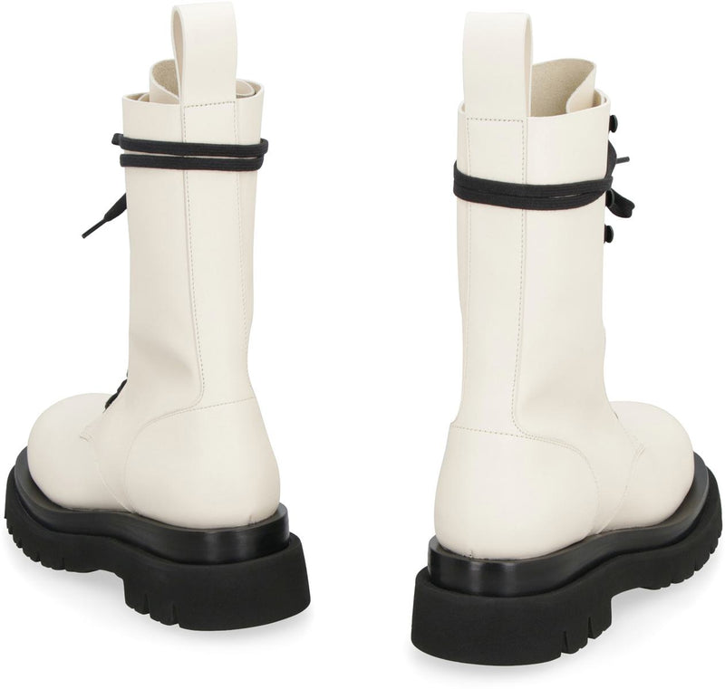 Bottega Veneta Lug Lace-Up Ankle Boots