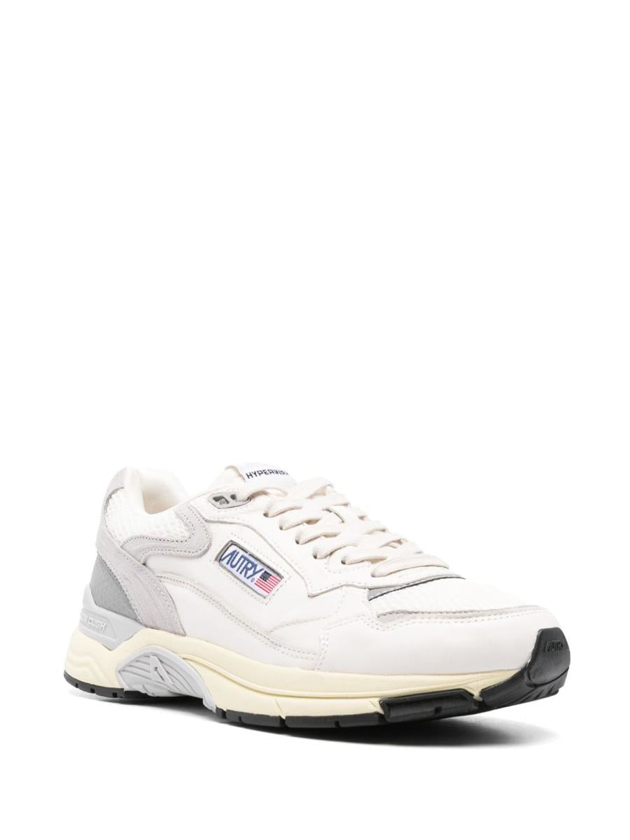 Autry Medalist Sneakers In White And Grey With Suede