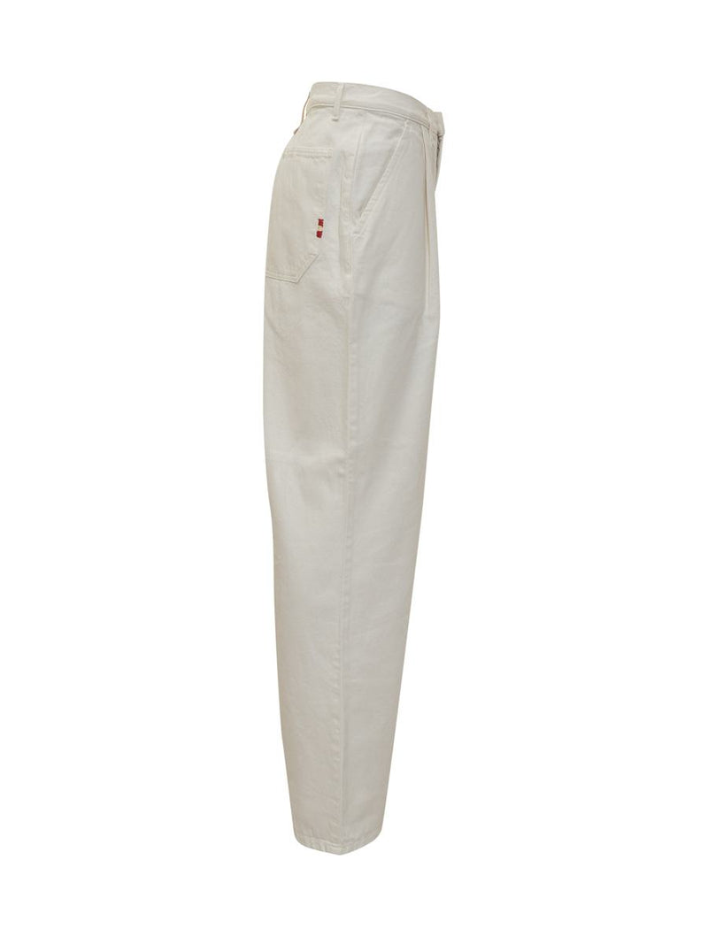 Amish Amish White Straight-Legged Pants