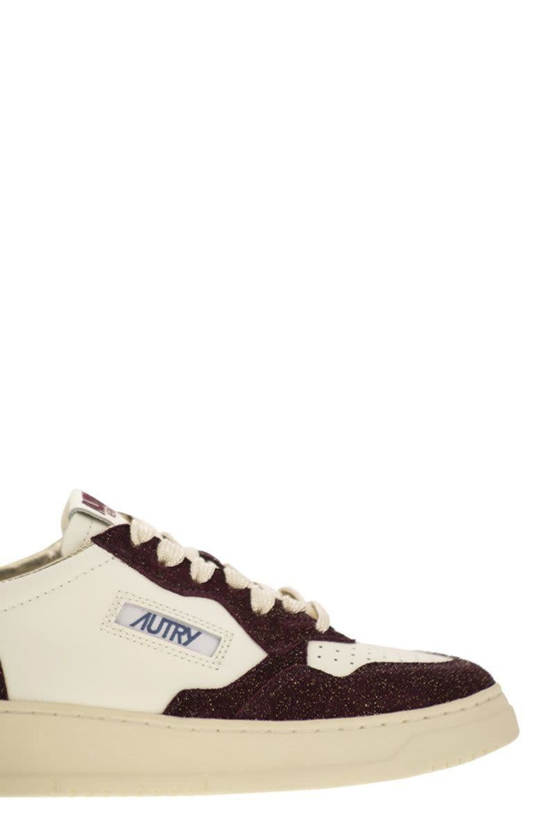Autry Medalist Low - Sneakers With Two-Tone Glitter