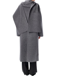 Róhe Signature Double-Faced Scarf Coat