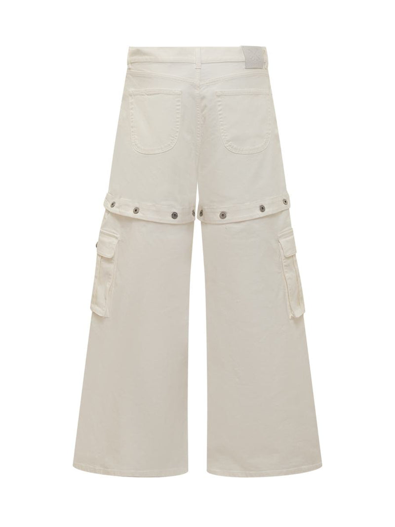 Off-White Super Baggy Jeans With 90S Logo