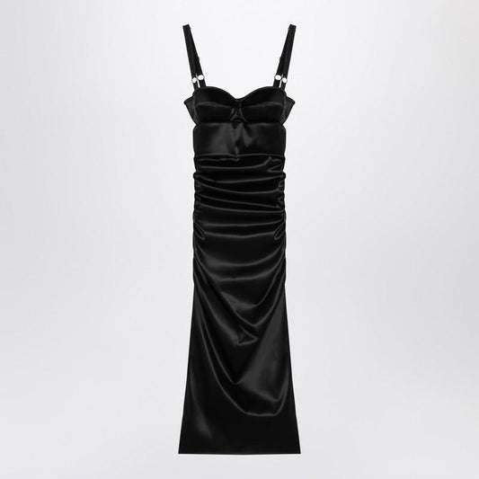 Dolce & Gabbana Draped Dress With Bra Detail