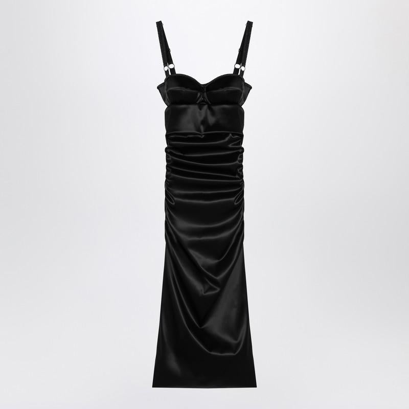 Dolce & Gabbana Draped Dress With Bra Detail