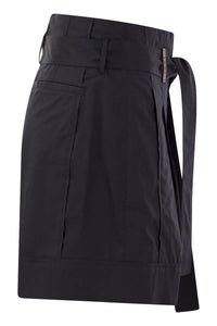 Peserico Short With Pleats And Stretch Cotton