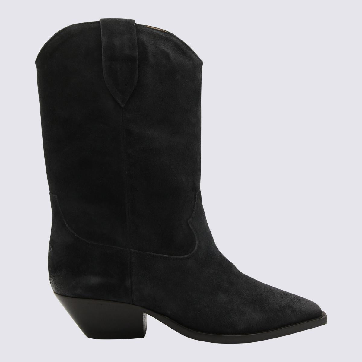 Isabel Marant Black Leather Duerto Boots