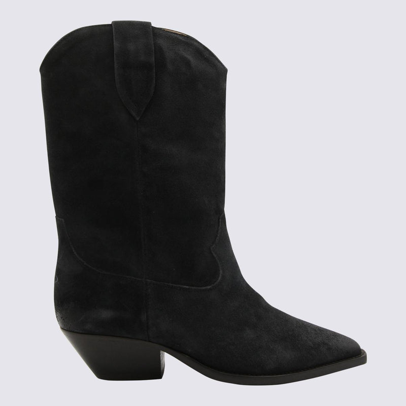 Isabel Marant Black Leather Duerto Boots