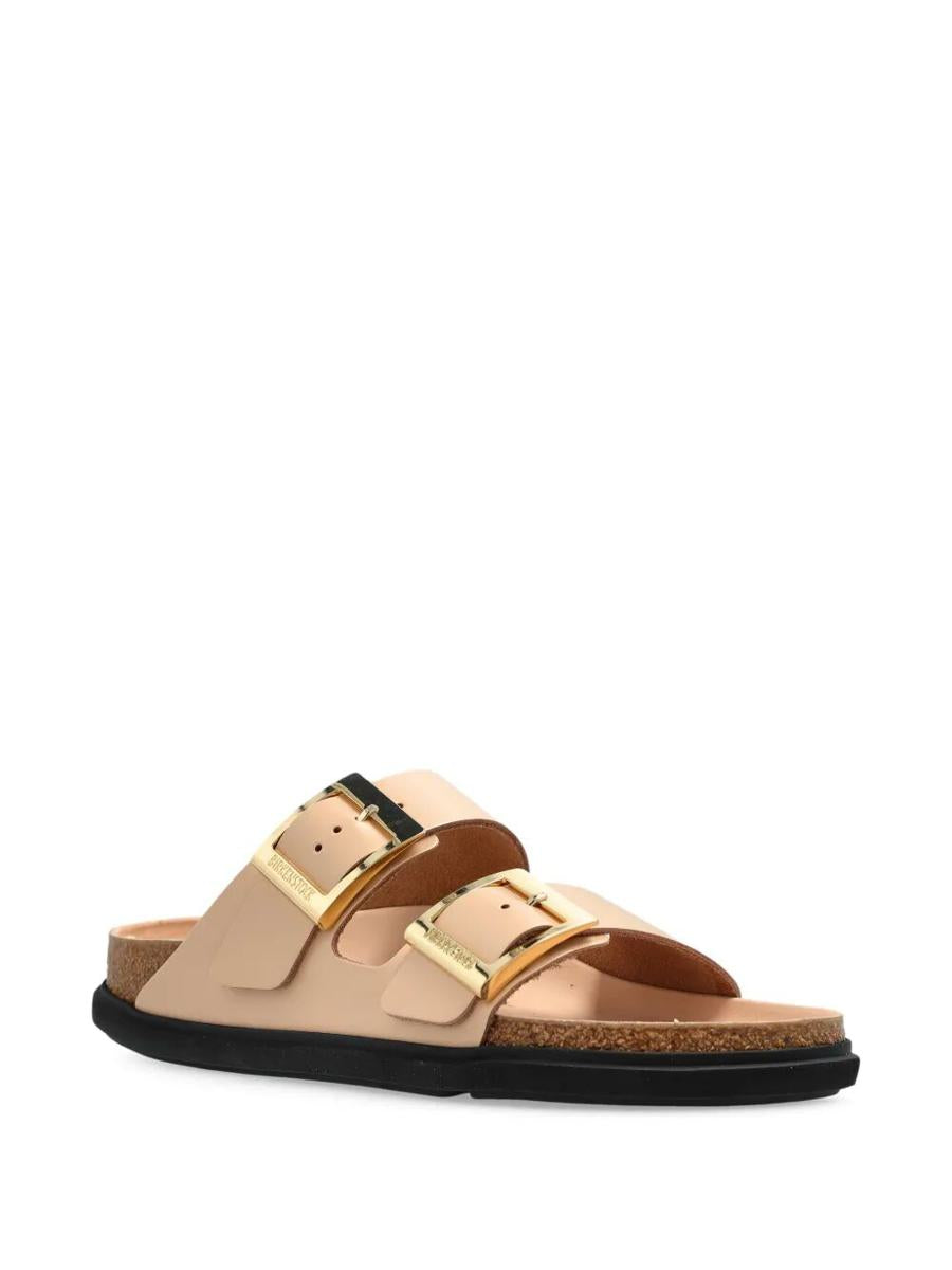 Birkenstock Arizona Droplet Buckle Shiny Leather Sandals Shoes