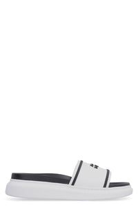 Alexander McQueen Logo Detail Rubber Slides