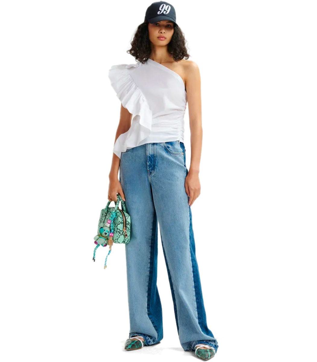 Essentiel Antwerp Haven White Asymmetric Top