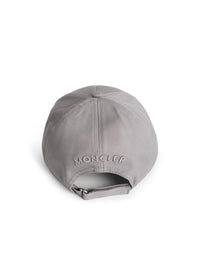 Moncler Grey Cotton Baseball Cap