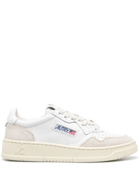 Autry Medalist Low Wom  Leat/Suede White