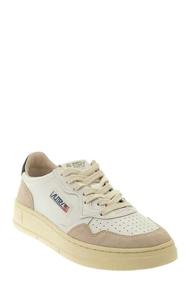 Autry Medalist Low - Leather And Suede Sneakers